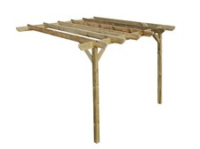 Wooden Garden Lean-to Pergola