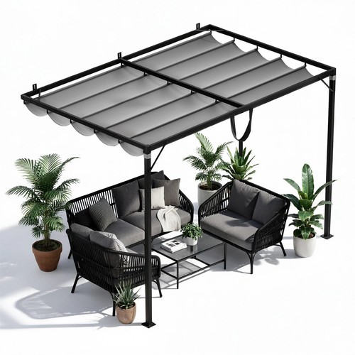 Aluminium lean gazebo - lean-to,