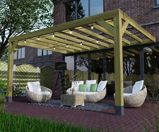 Lean to Box Pergola Kit -