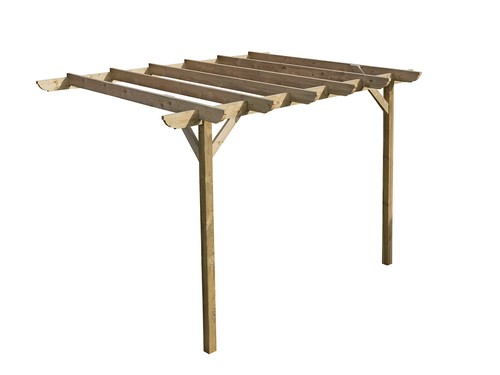 Wooden lean pergola - to,