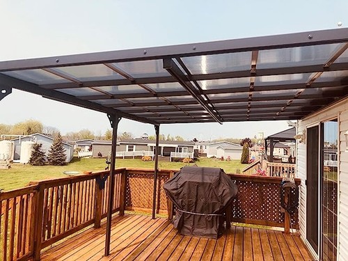 Wall mounted pergola - mounted,