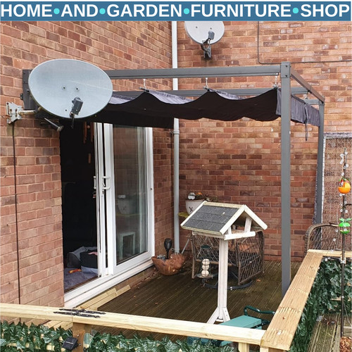 3x4m lean pergola - lean, to