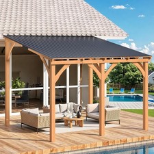 Lean-to Hardtop Gazebo Outdoor
