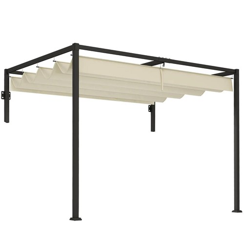 Lean to steel pergola - steel,