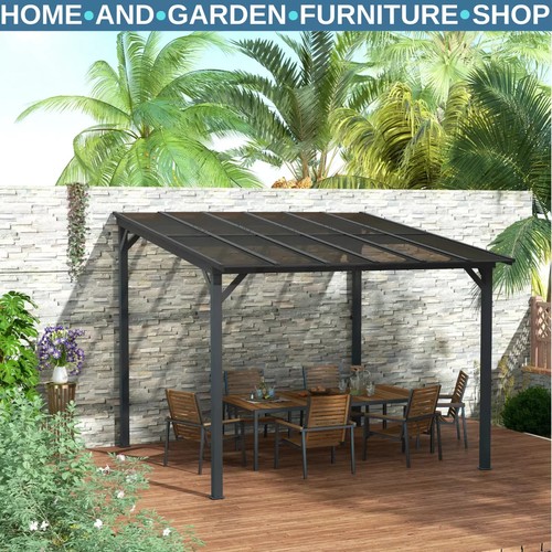 Lean metal pergola gazebo - lean,