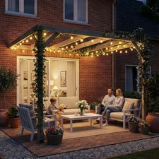 Lean To Wooden Pergola Kit